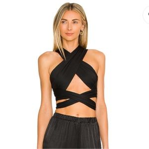 SNDYS sunset blvd top. Wraps around and ties.